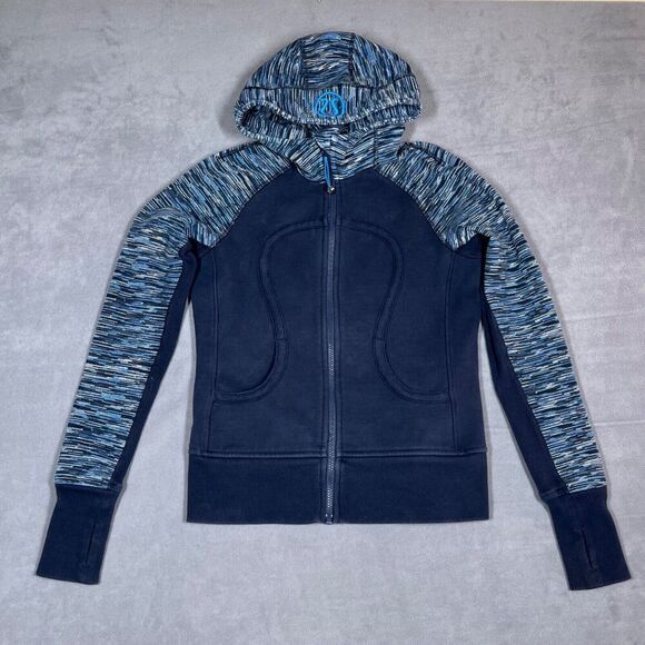 Lululemon Womens Scuba Hoodie Jacket Size 6 Inkwell: We Are From Space ***READ** - Picture 1 of 9